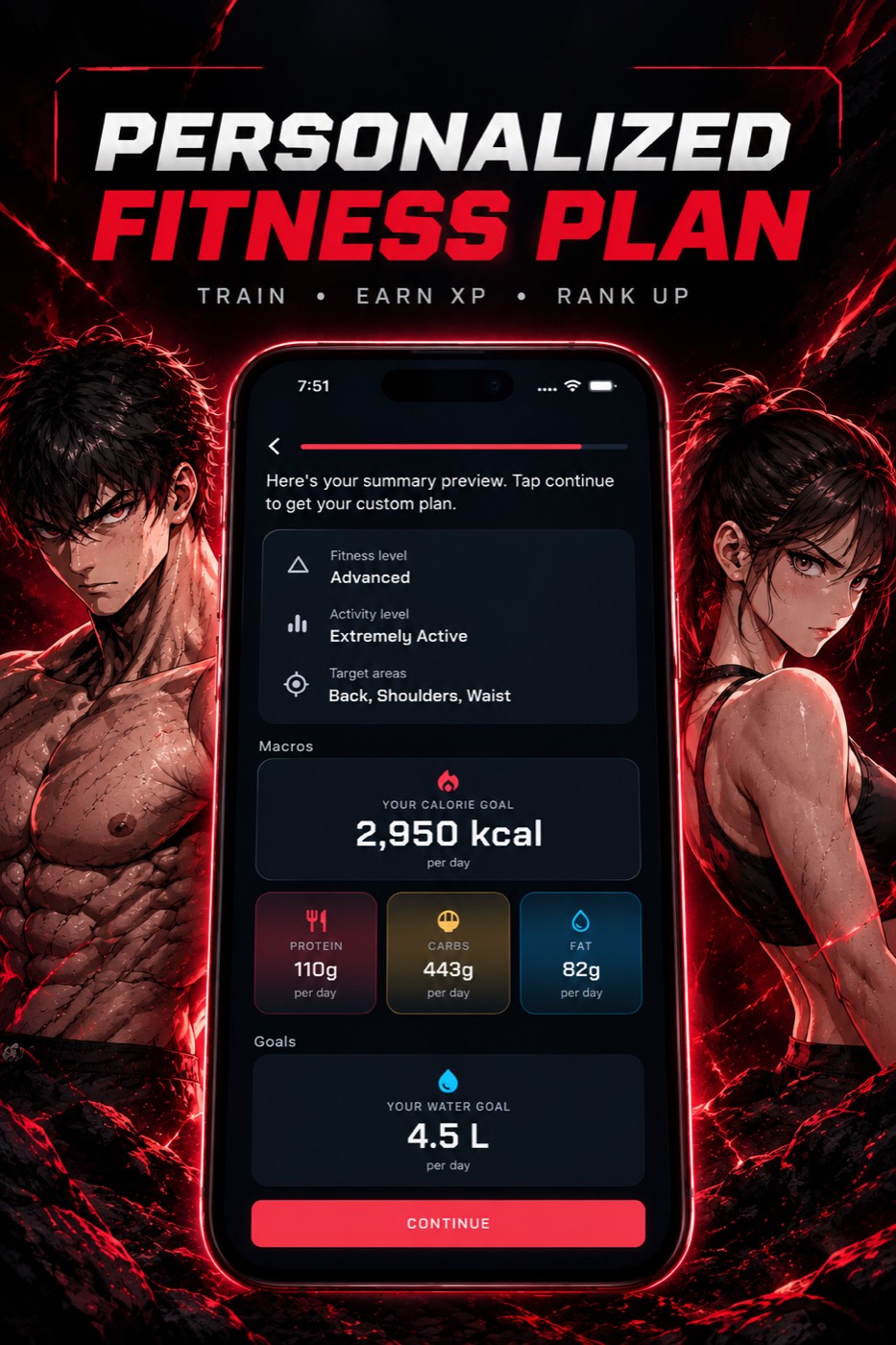 A plan built around your body, calories, and goals